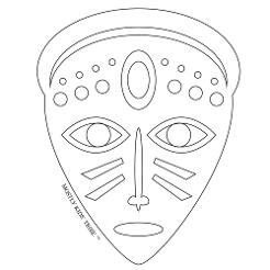 Print the Calusa Mask in Portrait mode